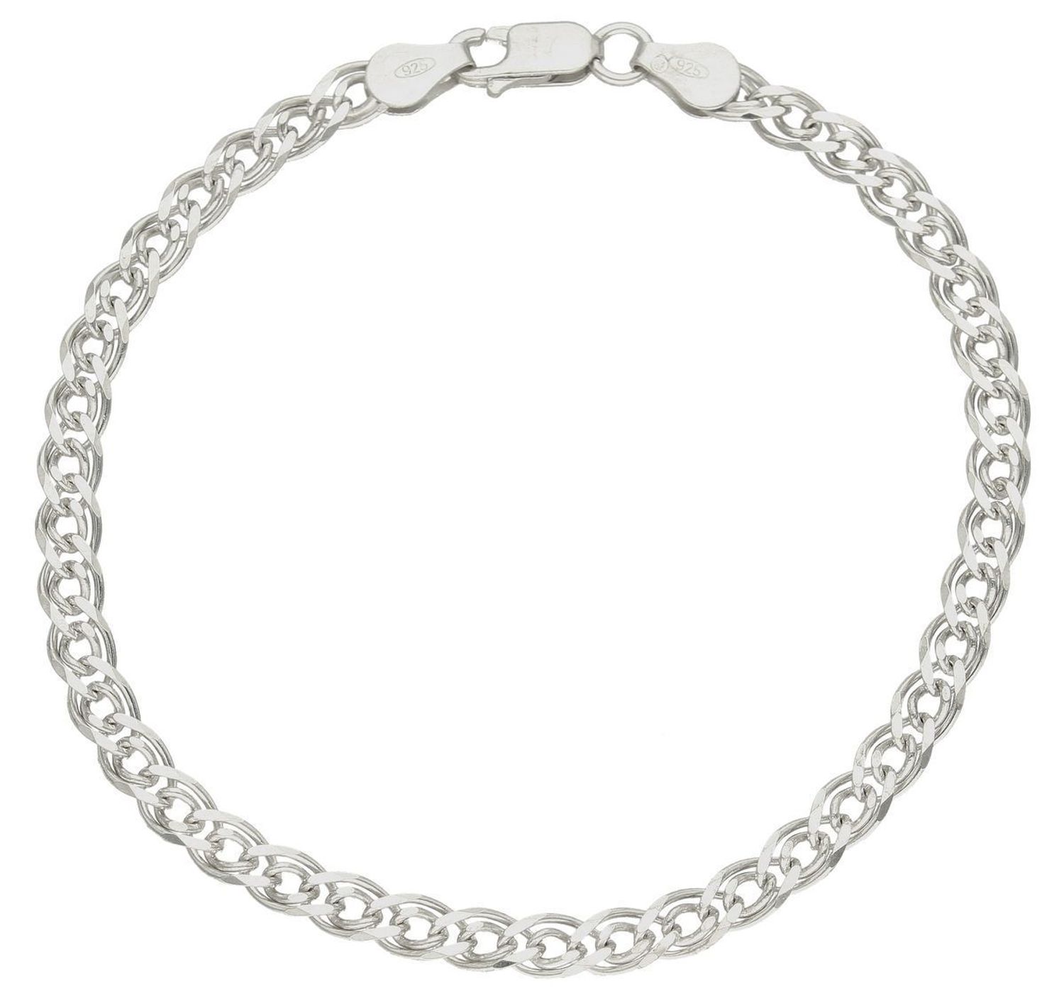 Srebrna bransoletka 925 mona lisa 5 mm rodowana DIA-BRA-759687R-80-925 5mm. Rodowana bransoletka wykonana jest z najwyższej próby srebra 925 o splocie mona lisa. Bransoletka srebrna mona lisa o wadze 6,30 gram, długości 21 cm oraz sz (1).jpg